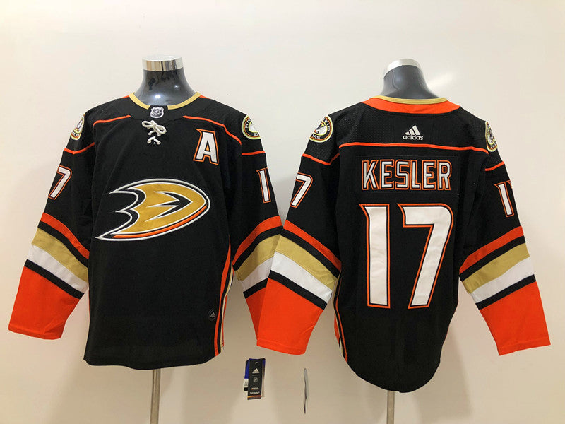 Men's Anaheim Ducks Ryan Kesler #17 Black Home Breakaway Player Jersey1