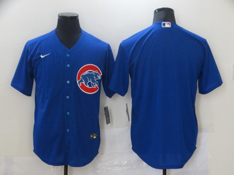 Men's Chicago Cubs Royal Alternate Replica Team Blank Jersey1