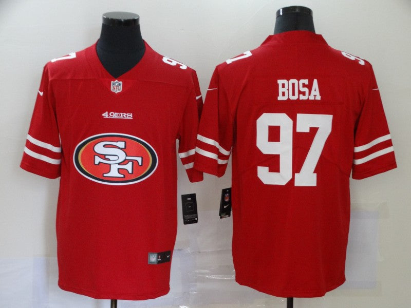 Men's San Francisco 49ers Nick Bosa #97 Red Game Player Jersey1