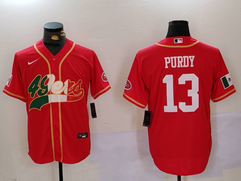 Men's San Francisco 49ers Brock Purdy #13 Scarlet Game Jersey1