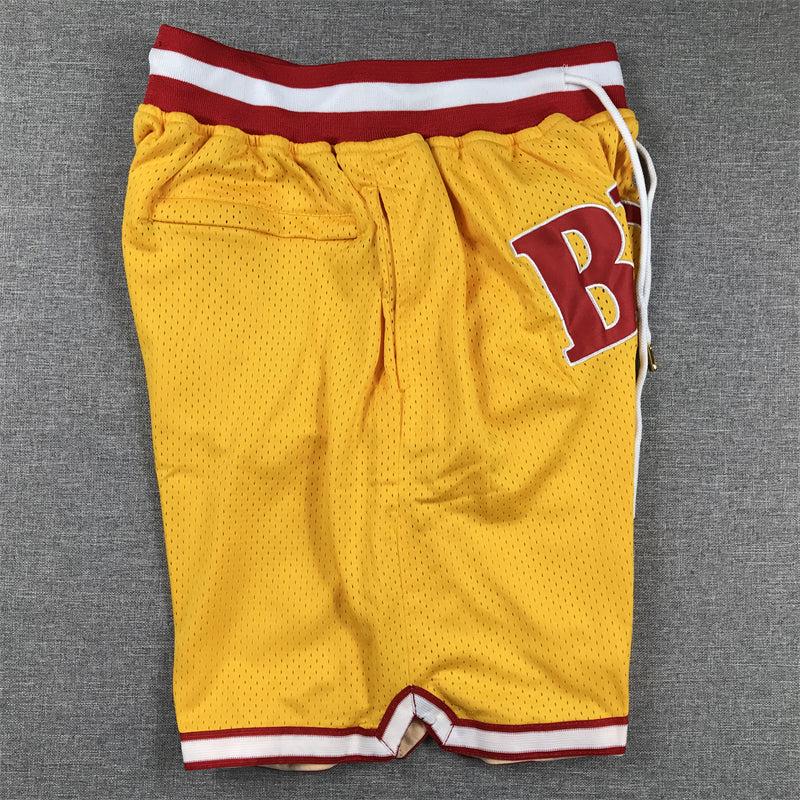 Men's Tampa Bay Buccaneers Yellow Pocket Shorts1