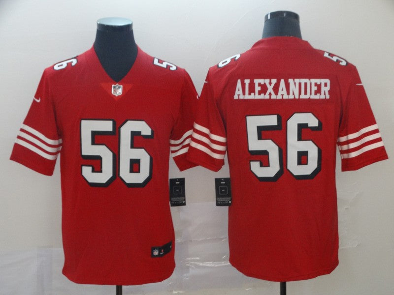 Men's San Francisco 49ers Kwon Alexander #56 Red Game Player Jersey1