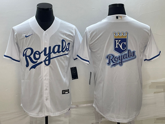 Men's Kansas City Royals White Replica Player jersey