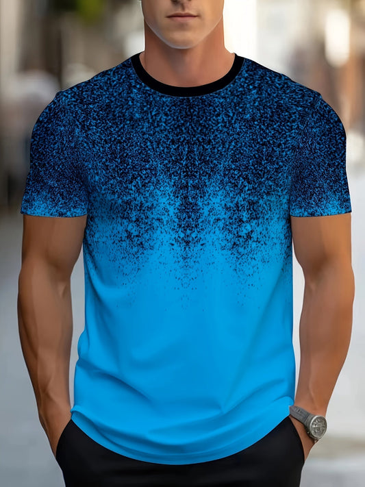 Plus Size Men'S Soft Polyester Blend T-Shirt