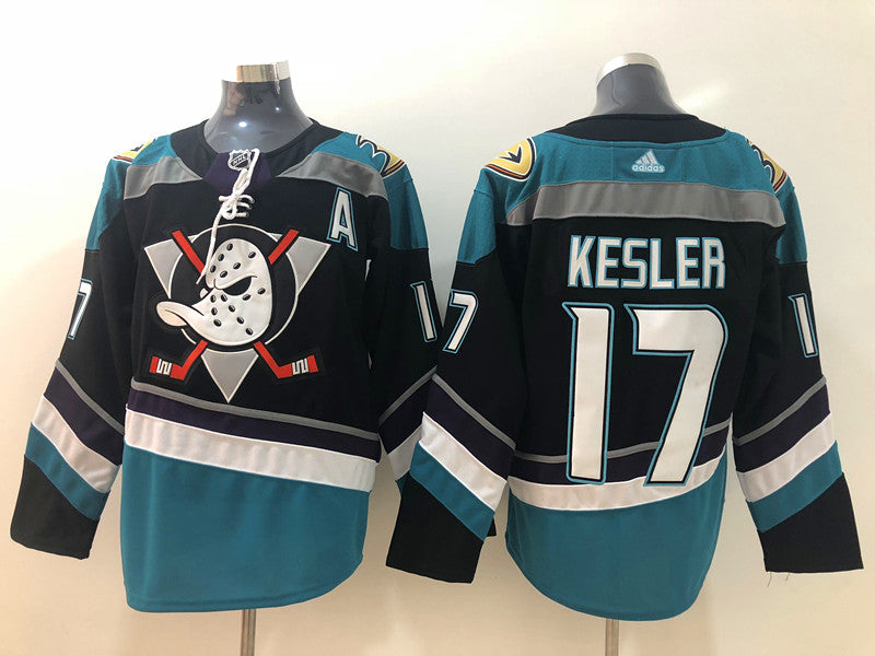 Men's Anaheim Ducks Ryan Kesler #17 Black Breakaway Player Jersey1