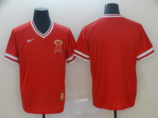 Men's Los Angeles Angels Red Replica Blank Jersey1