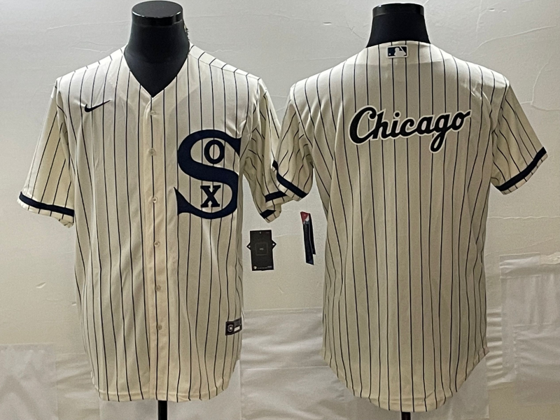 Men's Chicago White Sox Cream Replica Game Jersey1