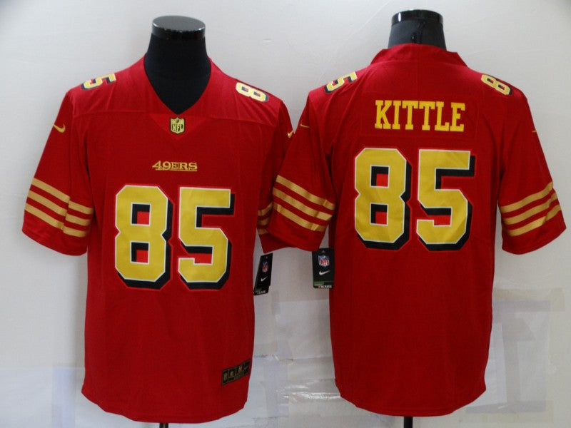 Men's San Francisco 49ers George Kittle #85 Red Game Jersey1