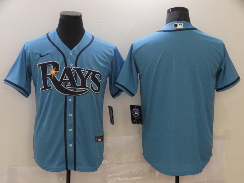 Men's Tampa Bay Rays Blue Replica Blank Jersey1
