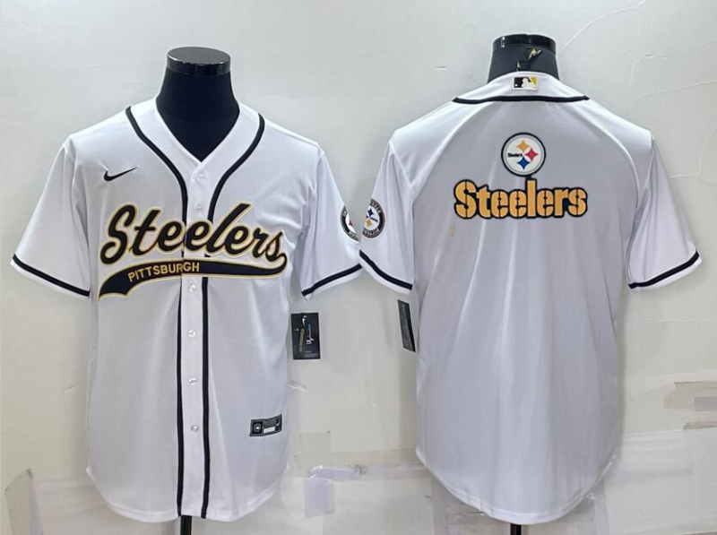 Men's Pittsburgh Steelers White Fashion Jersey1