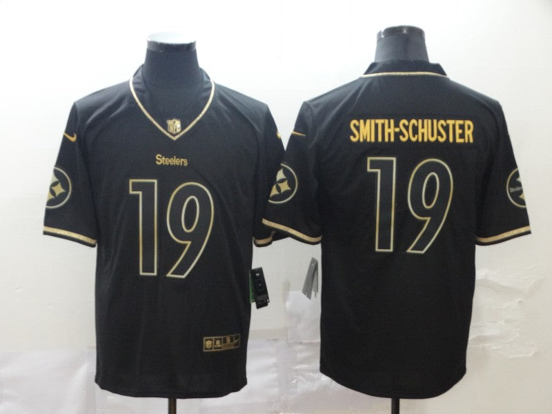 Men's Pittsburgh Steelers JuJu Smith-Schuster #19 Black Alternate Game Jersey1