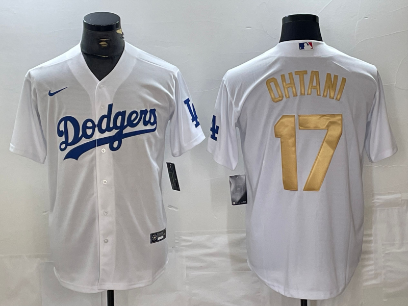 Men's Los Angeles Dodgers Shohei Ohtani White Player Game Jersey1