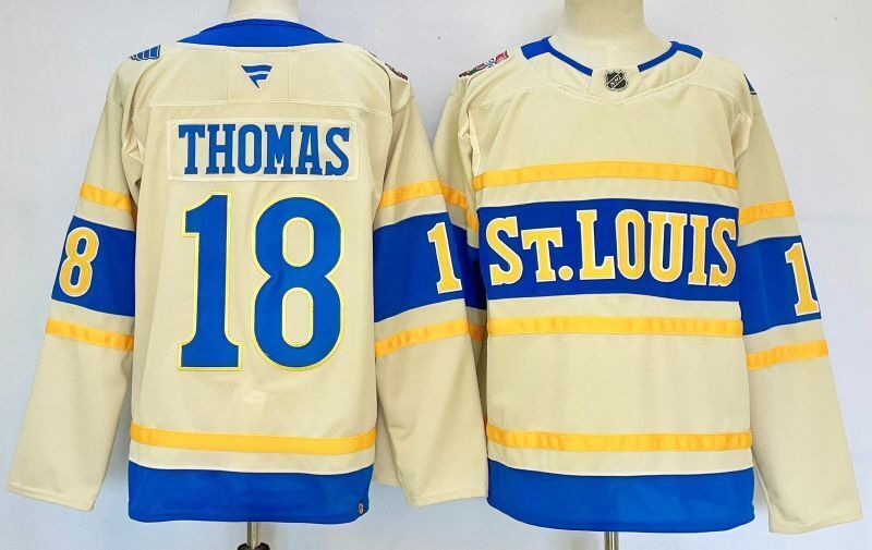 Men's St. Louis Blues Robert Thomas #18 Fanatics Cream Player Jersey