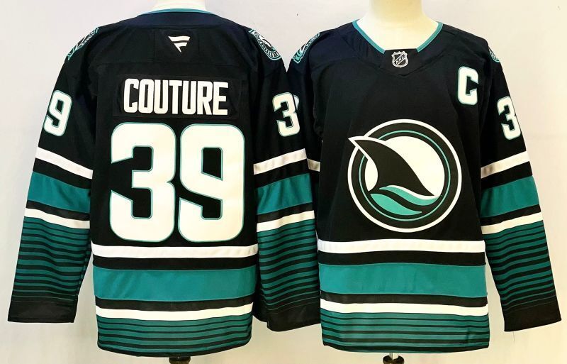 Men's San Jose Sharks Logan Couture #39 Fanatics Black Player Jersey