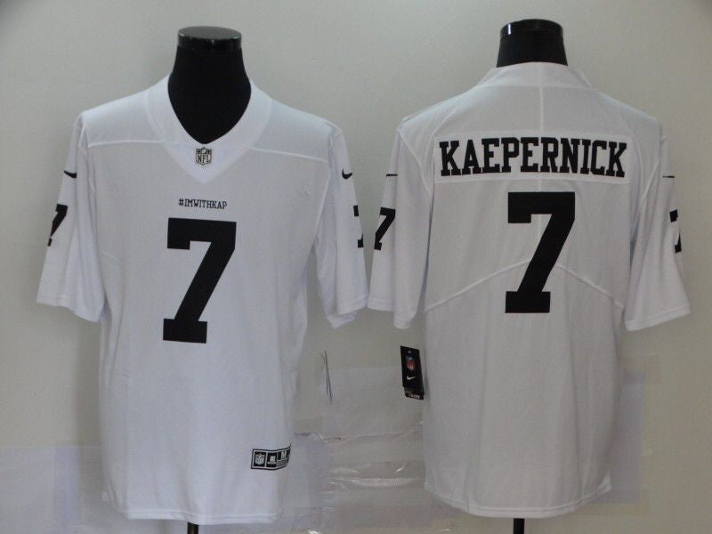 Men's San Francisco 49ers #7 Colin Kaepernick Player Jersey1 White