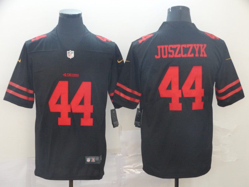 Men's San Francisco 49ers Kyle Juszczyk #44 Black Game Jersey1
