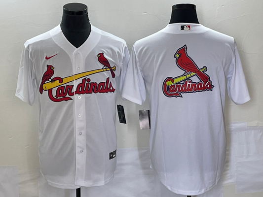 Men's St. Louis Cardinals White Home Replica Team Jersey1
