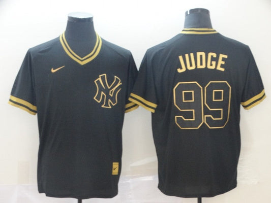 Men's New York Yankees Aaron Judge #99 Black Authentic Game jersey