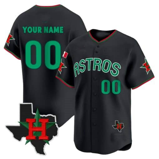 Custom Houston Astros Mexico Texas Patch Vapor Premier Limited V3 �?All Stitched Baseball Jersey