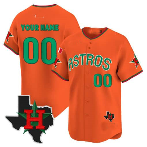 Custom Houston Astros Mexico Texas Patch Vapor Premier Limited V3 �?All Stitched Baseball Jersey