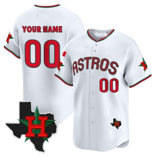 Custom Houston Astros Mexico Texas Patch Vapor Premier Limited V3 �?All Stitched Baseball Jersey