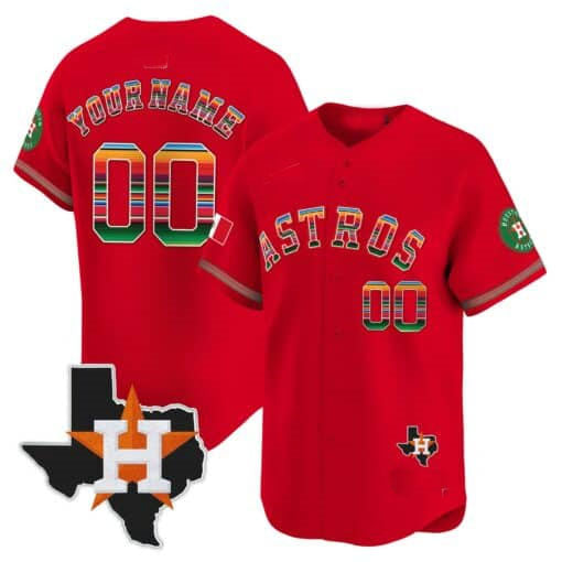 Custom Houston Astros Mexico Texas Patch Vapor Premier Limited �?All Stitched Baseball Jersey