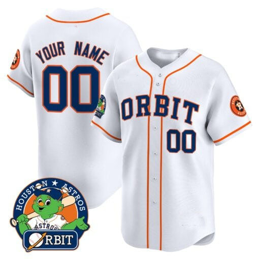 Custom Houston Astros Orbit Patch Vapor Premier Limited �?All Stitched Baseball Jersey