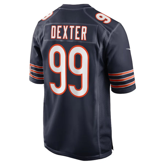 C.Bears #99 Gervon Dexter Sr Navy Team Game American Football Jerseys