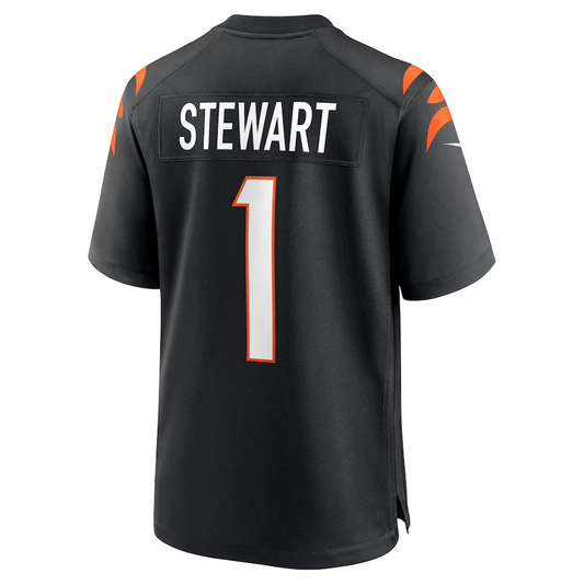 C.Bengals #1 Shemar Stewart Black 2025 Draft First Round Pick Game Stitched American Football Jerseys