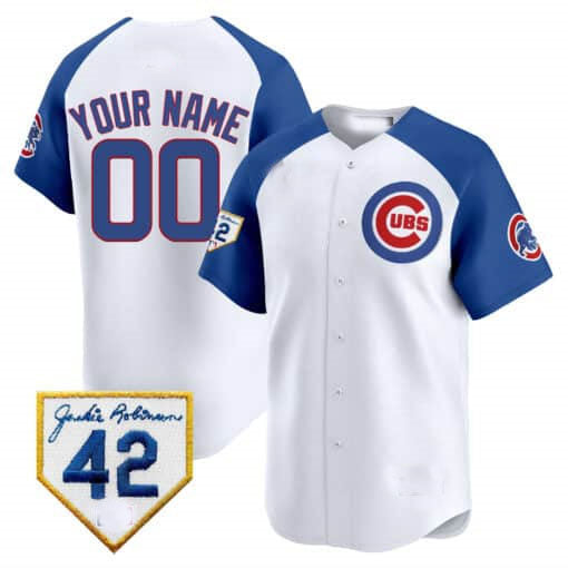 Custom Chicago Cubs 2024 Jackie Robinson Patch Vapor Premier Limited V2– All Stitched Baseball Jersey