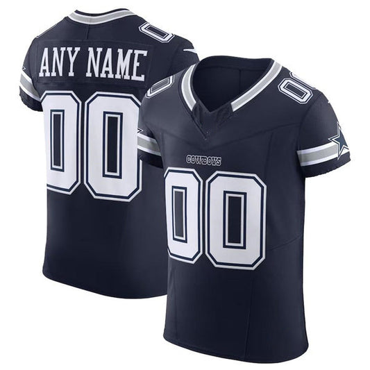 Custom D.Cowboys Navy Scarlet Vapor F.U.S.E. Elite Jersey Stitched American Football Jerseys
