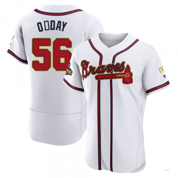 Atlanta Braves #56 Darren O?ˉDay Gold White 2022 Program Jersey Stitches Baseball Jerseys