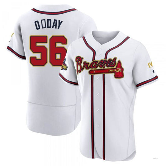 Atlanta Braves #56 Darren O?ˉDay Gold White 2022 Program Jersey Stitches Baseball Jerseys