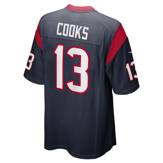 H.Texans #13 Brandin Cooks Navy Game Jersey Stitched American Football Jerseys