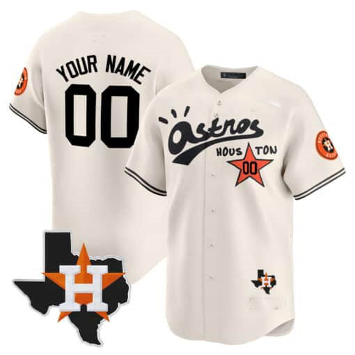 Custom Houston Astros Cactus Jack Style Vapor Premier Limited �C All Stitched Baseball Jersey