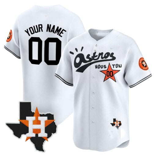 Custom Houston Astros Cactus Jack Style Vapor Premier Limited �C All Stitched Baseball Jersey