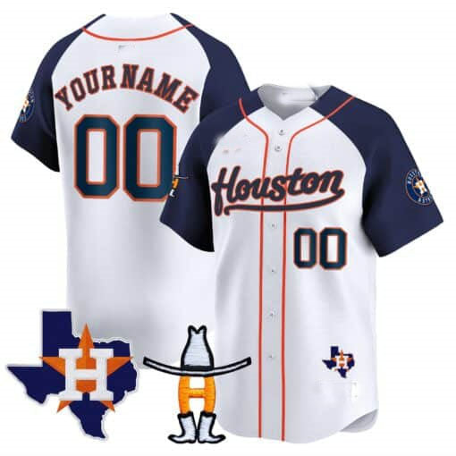 Custom Houston Astros Rodeo Patch Vapor Premier Limited �C All Stitched Baseball Jersey