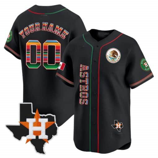 Custom Houston Astros Mexico Vapor Premier Limited V4 �C All Stitched Baseball Jersey