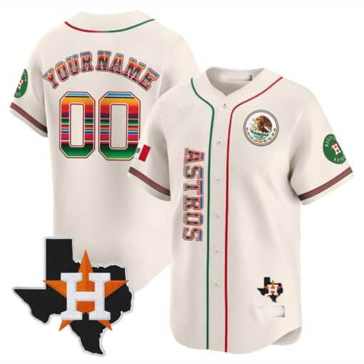Custom Houston Astros Mexico Vapor Premier Limited V4 �C All Stitched Baseball Jersey
