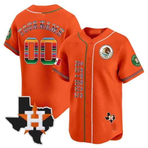 Custom Houston Astros Mexico Vapor Premier Limited V4 �C All Stitched Baseball Jersey
