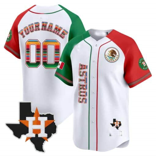 Custom Houston Astros Mexico Vapor Premier Limited V4 �C All Stitched Baseball Jersey