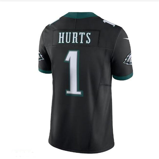 P.Eagles #1 Jalen Hurts LIX Vapor F.U.S.E. Limited Jersey - Black Stitched American Football Jerseys