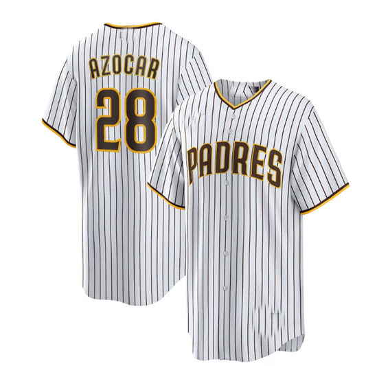 San Diego Padres #28 Jos¨| Azocar Home Replica Player Jersey - White Baseball Jerseys