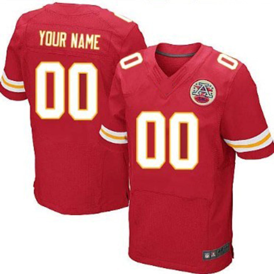 Custom KC.Chiefs Red Elite Jersey American Stitched Jersey Football Jerseys