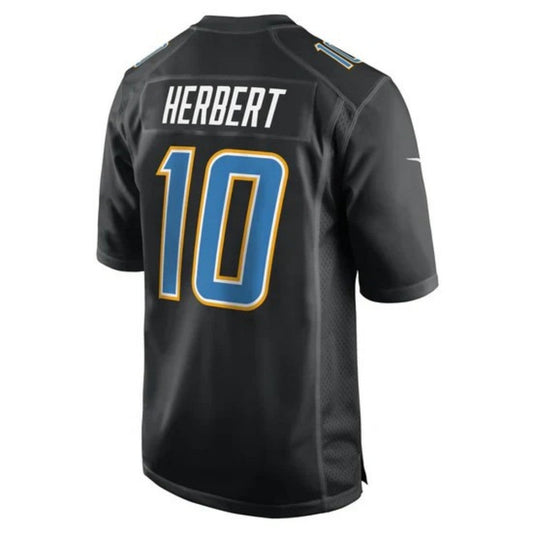 LA.Chargers #10 Justin Herbert 2024 Carbon Black Chase Player Fashion Stitched American Football Jerseys