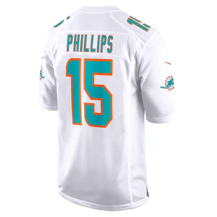 M.Dolphins #15 Jaelan Phillips White Game Stitched American Football Jerseys