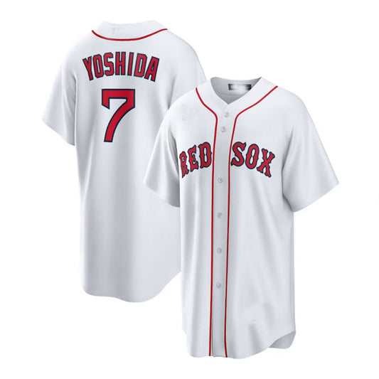 Boston Red Sox #7 Masataka Yoshida Home Official Replica Player Jersey - White Baseball Jerseys