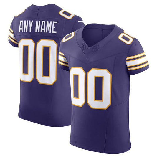 Custom MN.Vikings Purple Scarlet Vapor F.U.S.E. Elite Jersey Stitched American Football Jerseys
