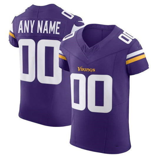 Custom MN.Vikings Purple Scarlet Vapor F.U.S.E. Elite Jersey Stitched American Football Jerseys