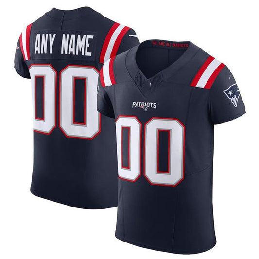 Custom NE.Patriots Navy Scarlet Vapor F.U.S.E. Elite Jersey Stitched American Football Jerseys